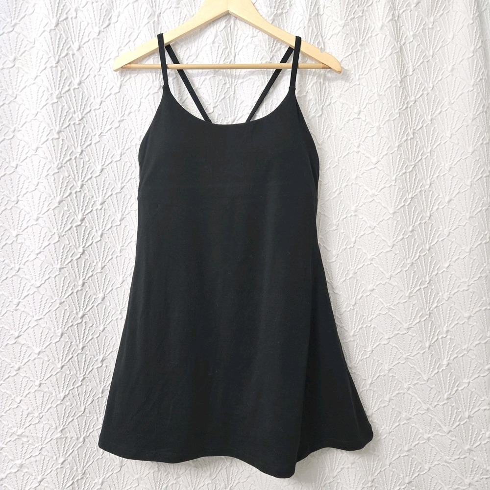 Nicole Miller‎ Sport Golf Tennis Dress XL Moisture Wicking Crossback Black